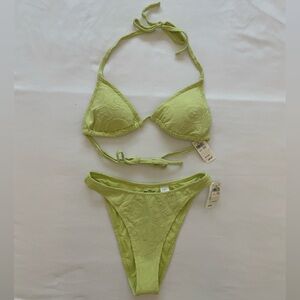 Aerie Swim | Aerie Terry Triangle Bikini Set NWT